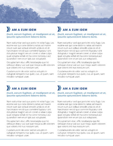 Back side of the direct mail design template for 