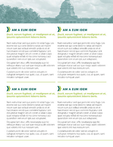 Back side of the direct mail design template for 