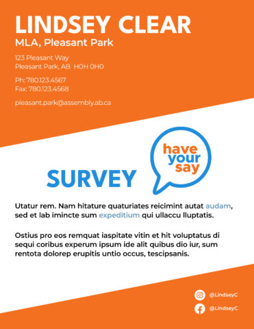 Extra component of the direct mail design template for 