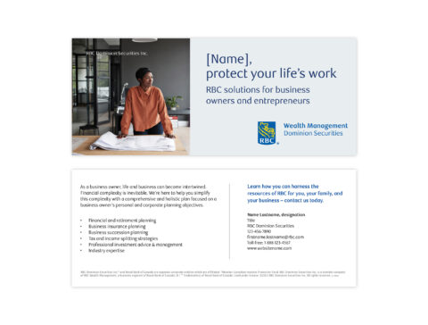Envelope of the direct mail design template for 