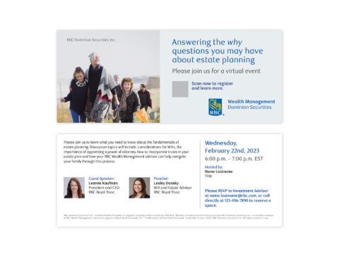 Envelope of the direct mail design template for 