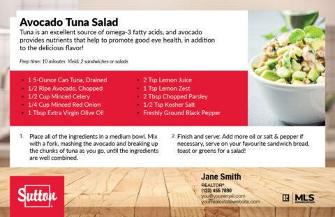 Back side of the direct mail design template for 