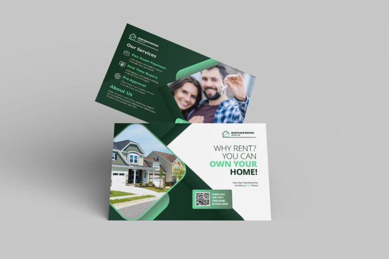 "Why Rent" Real Estate & Brokerage Postcard