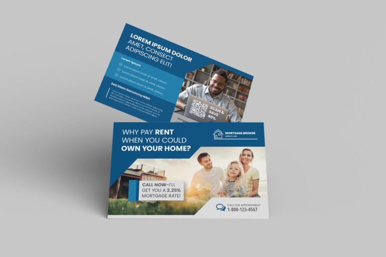 Why Rent Real Estate & Brokerage Postcard