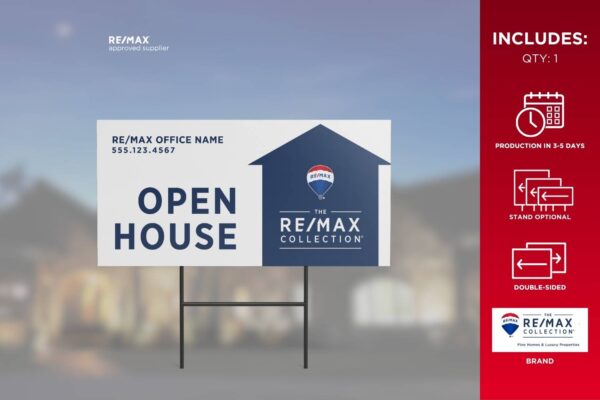 Re/Max Directional Sign | Trc | Open House | 24X12