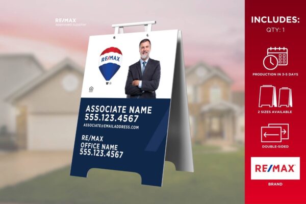 Re/Max Sandwich Board | Agent Photo | For Sale | 19X24