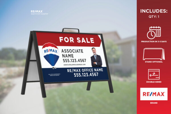 Re/Max Metal A-Frames | Agent Photo | For Sale | 30X18