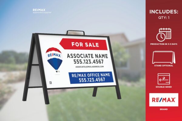 Re/Max Metal A-Frames | Primary Rwb | For Sale | 30X18