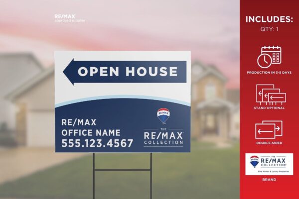 Re/Max Directional Sign | Trc | Open House | 24X18