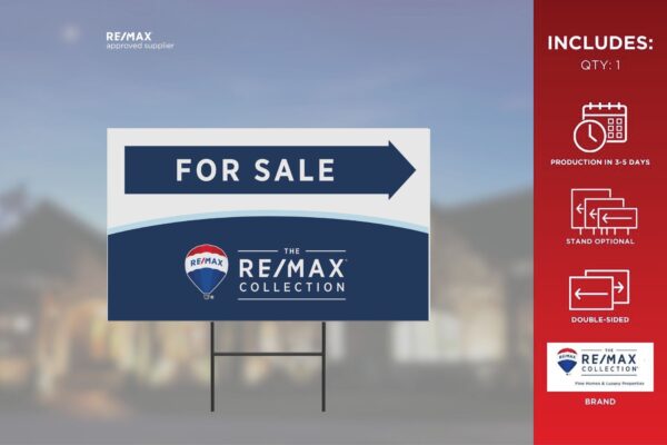 Re/Max Directional Sign | Trc | For Sale | 30X18