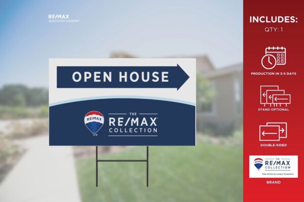 Re/Max Directional Sign | Trc | Open House | 30X18