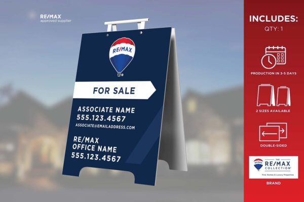 Re/Max Sandwich Board | Blue Promo | For Sale | 19X24