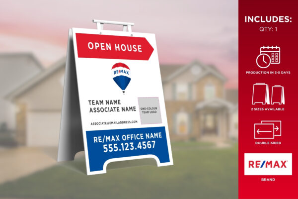 Re/Max Sandwich Board | Primary Rwb | Open House | 24X32