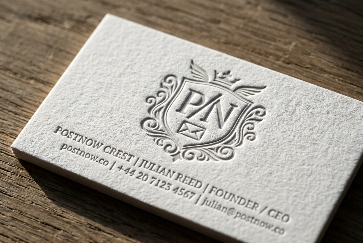Deep Blind Deboss and Letterpress